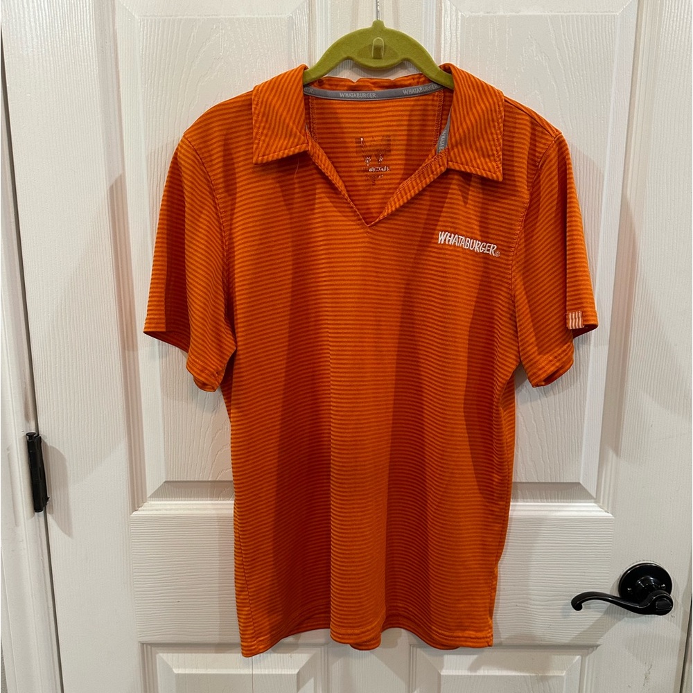 Whataburger uniform golf top. Size small.